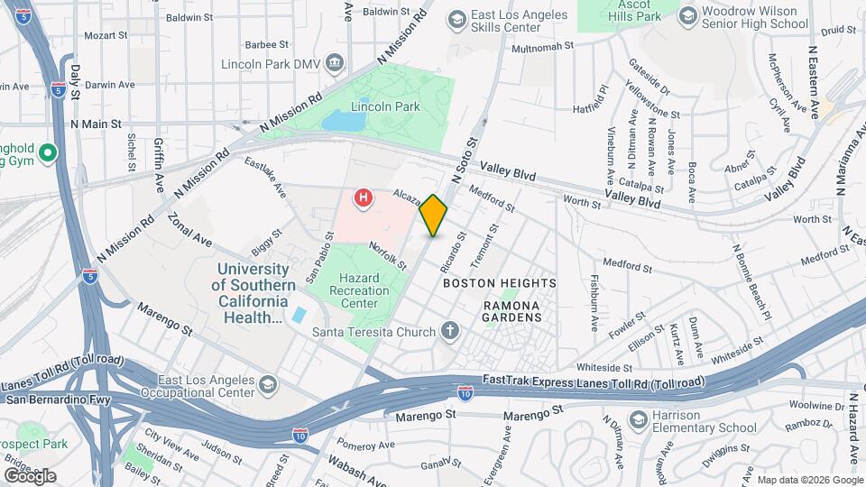1534 N Soto St Map and Location Details
