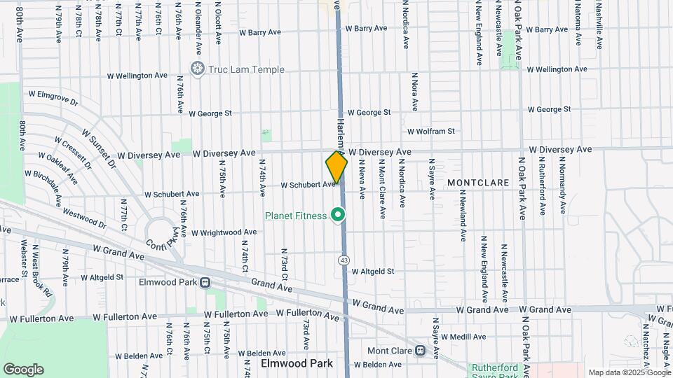 2650 N Harlem Ave Map and Location Details