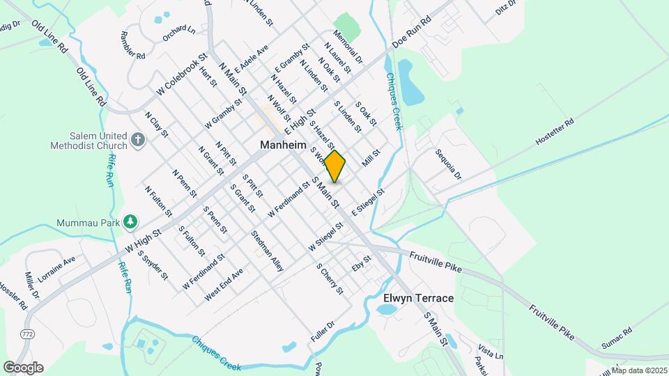 133 S Main St, Unit Apt A Map and Location Details