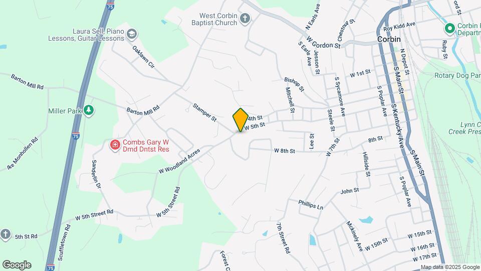 1027 W 5th St Mapa y Detalles de la Ubicación