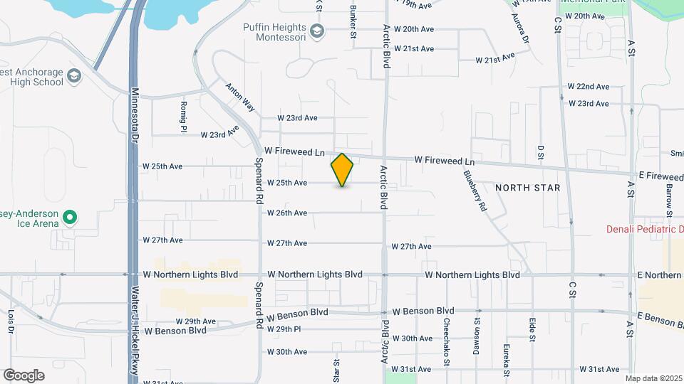 928 W 25th Ave Map and Location Details