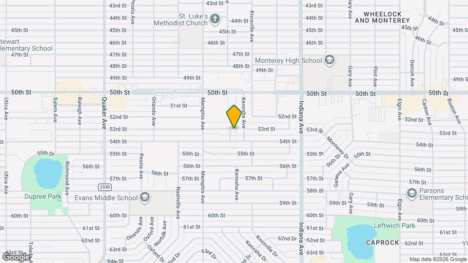 5303 Louisville Ave Map and Location Details
