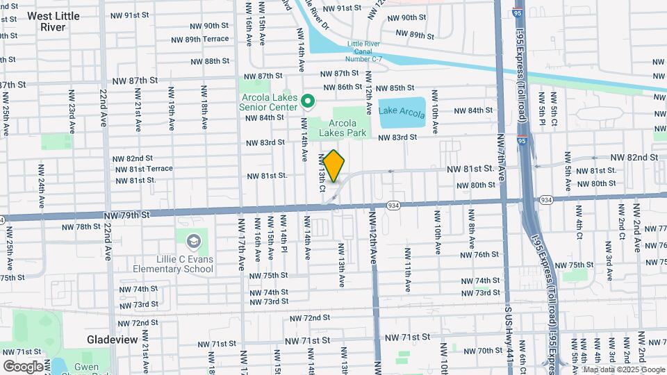 7940 NW 13th Ave Map and Location Details