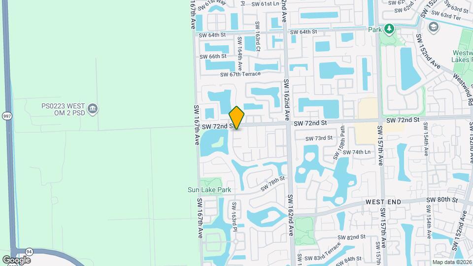 16418 SW 72nd Terrace Map and Location Details