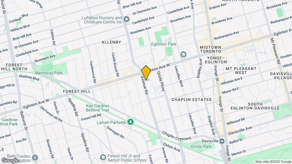 991-993 Avenue Rd Map and Location Details