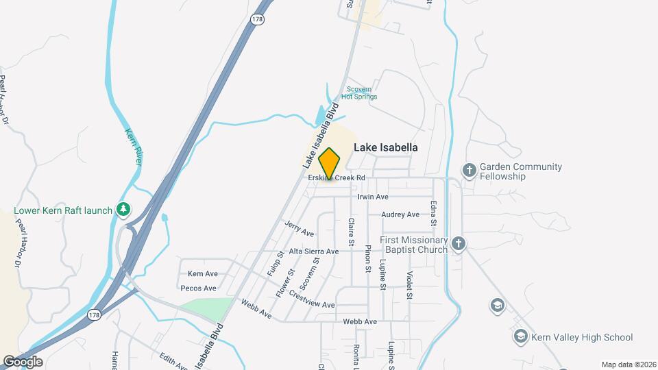 2524 Erskine Creek Rd, Unit B Map and Location Details