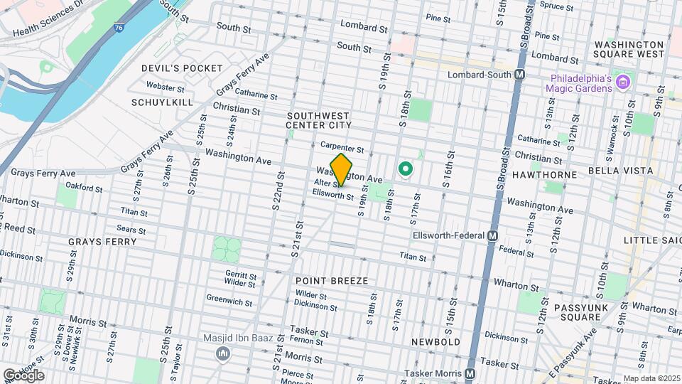 1127 S 20th St Map and Location Details