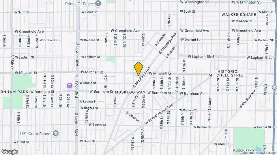 1735 S Muskego Ave Map and Location Details