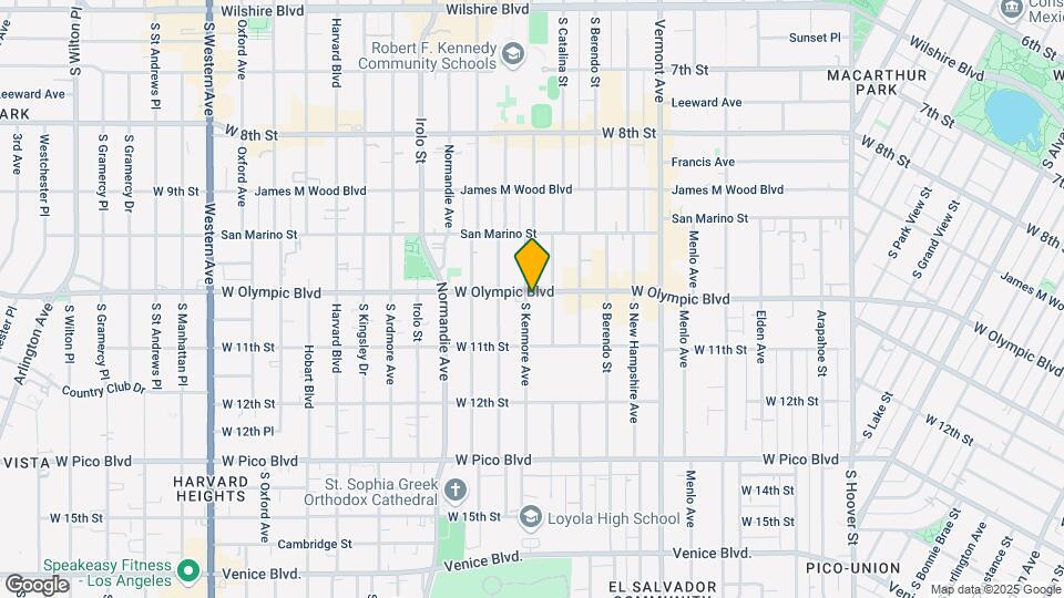 2870 W Olympic Blvd Map and Location Details