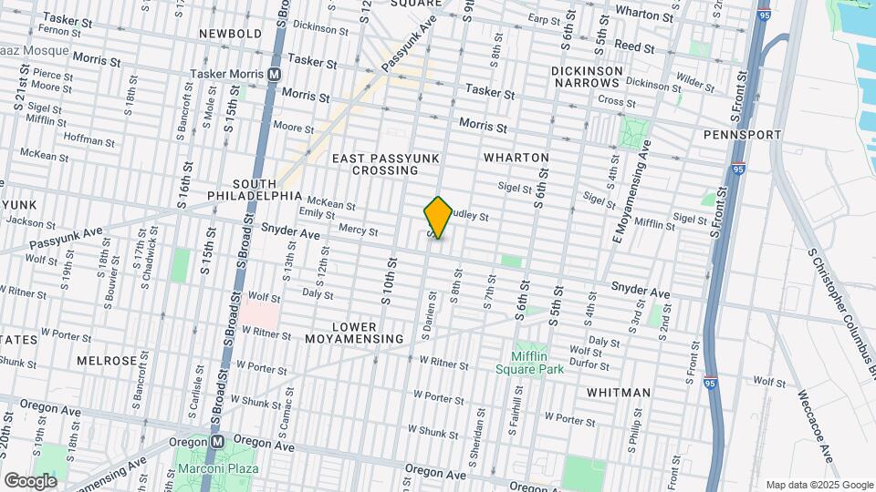 2038 S Darien St Mapa y Detalles de la Ubicación