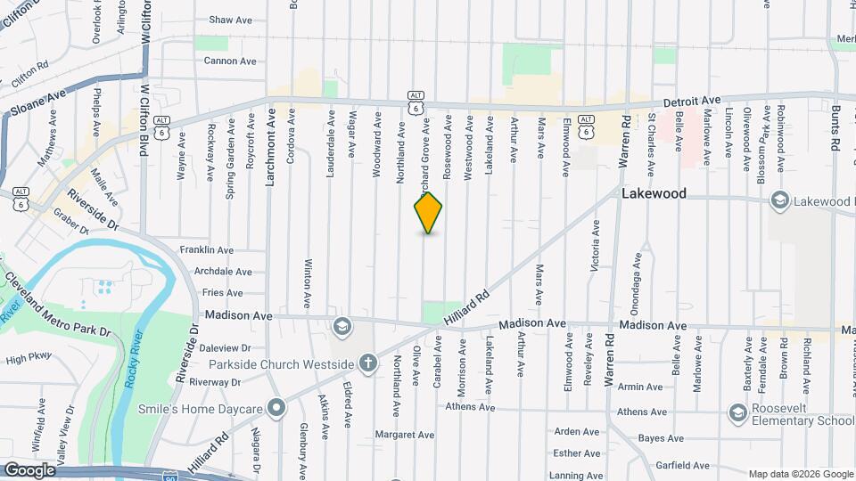 1575 Orchard Grove Ave Mapa y Detalles de la Ubicación