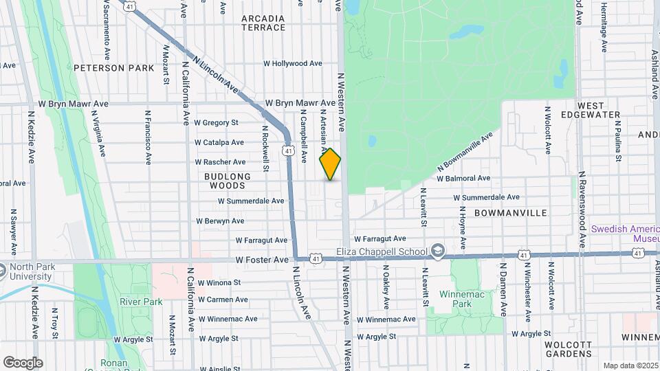 2411 W Balmoral Ave Map and Location Details