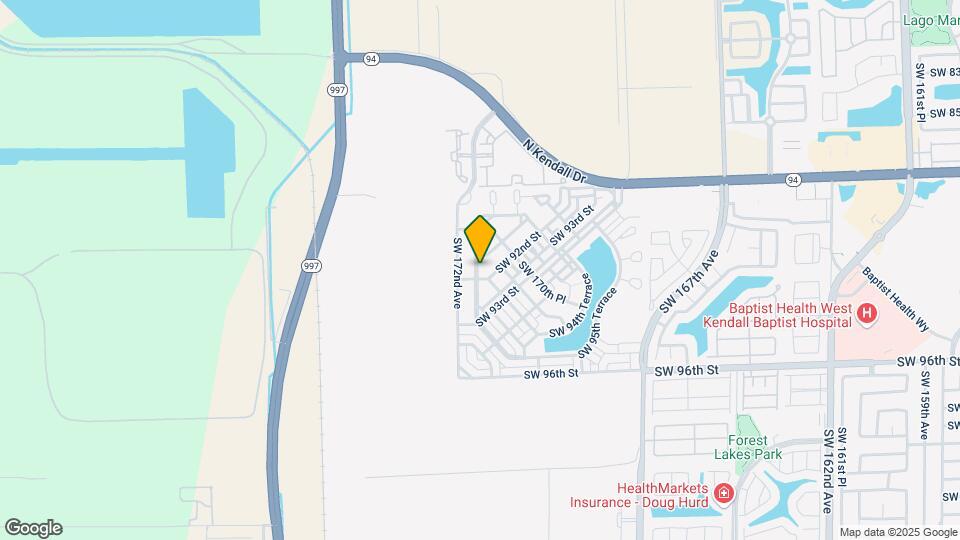 9183 SW 171st Ct Map and Location Details