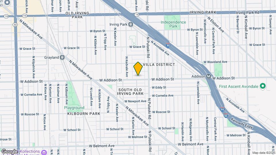 4038 W Addison St Map and Location Details