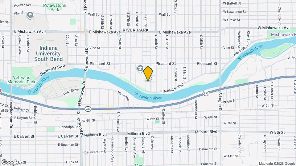 1325 S 29th St Map and Location Details