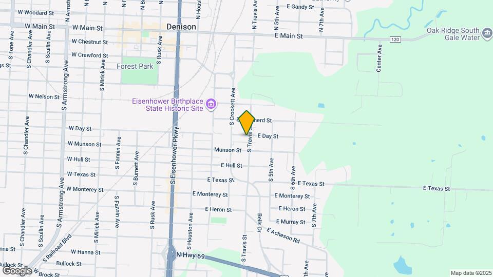 809 S Travis Ave Map and Location Details