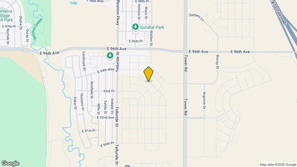 9465 Yampa St, Unit 308 Mapa y Detalles de la Ubicación