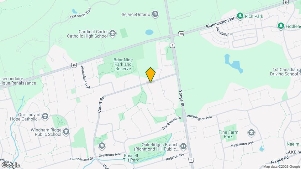 63 Cynthia Crescent Map and Location Details