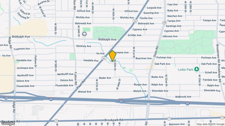 4512 Oak Park Ave Map and Location Details