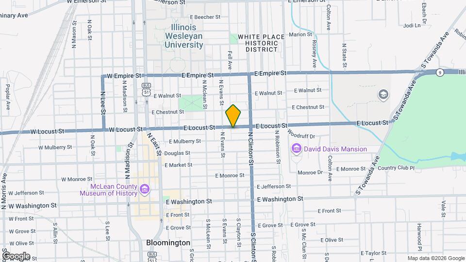 505 E Locust St Map and Location Details