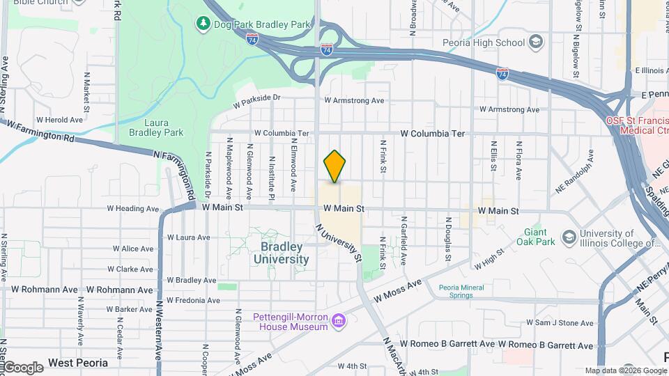 1019 N Underhill St Map and Location Details