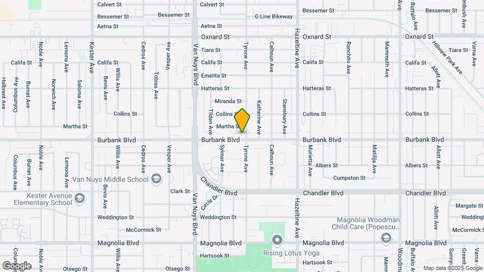 14309 Burbank Blvd Map and Location Details