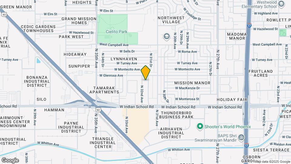 4229 N 32nd Ave Map and Location Details