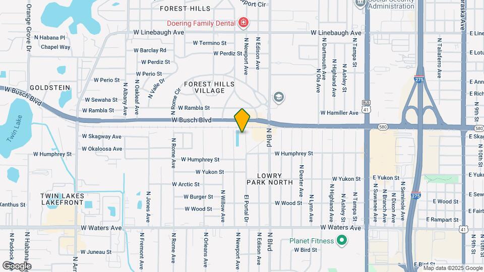 8922 El Portal Dr Map and Location Details