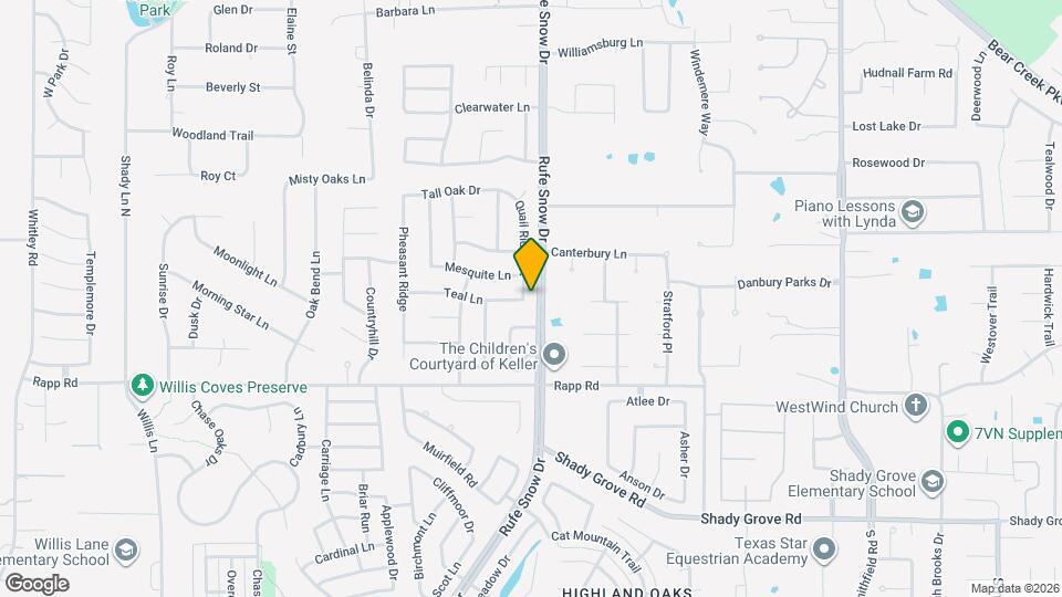 1011 Quail Ridge Ct Map and Location Details