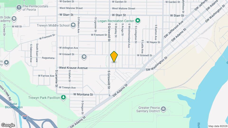 1829 S Stanley St Map and Location Details