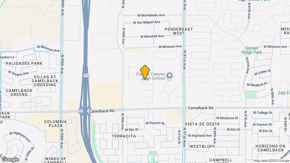 9341 W Colter St Map and Location Details