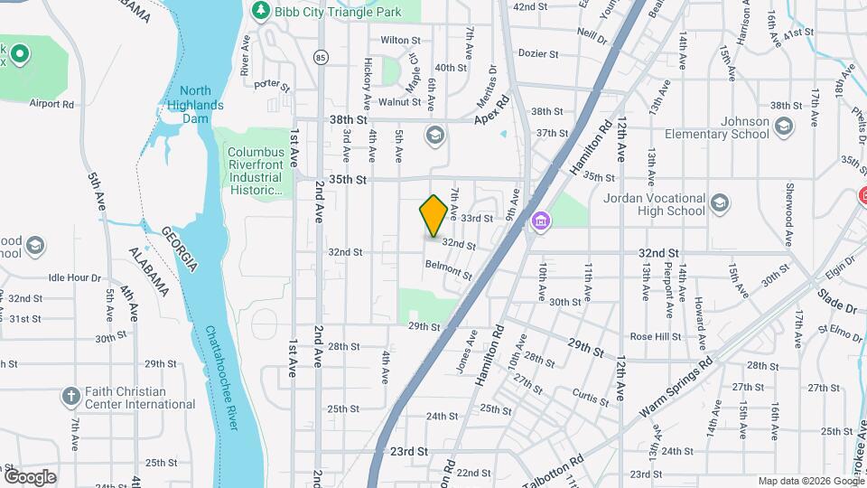 608 32nd St Map and Location Details