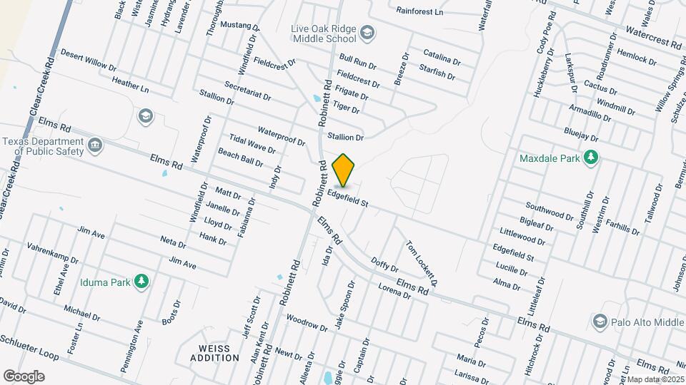 3901 Edgefield St Map and Location Details