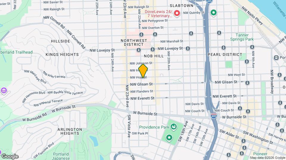 2182 NW Hoyt St Map and Location Details