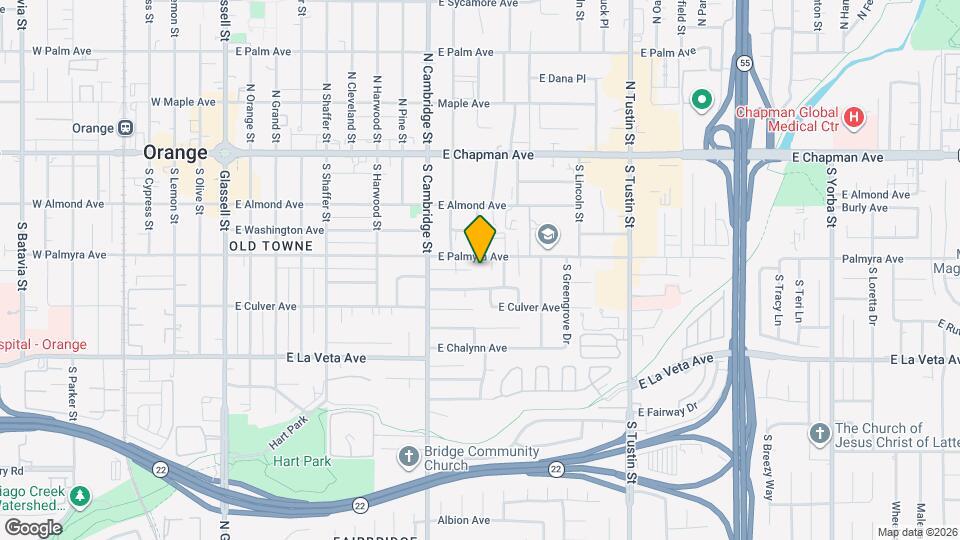 1044 E Palmyra Ave Map and Location Details