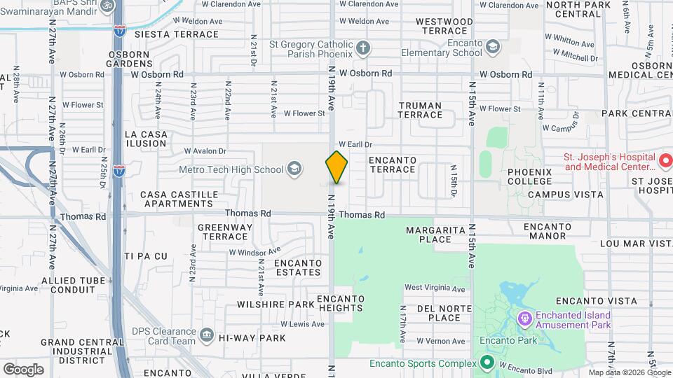 2925 N 19th Ave, Unit Unit 104 Map and Location Details