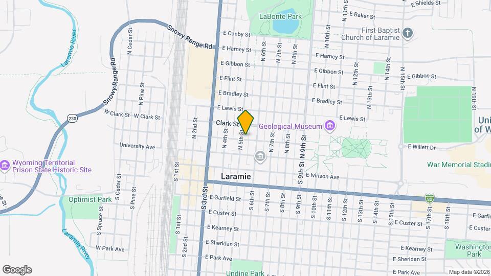 505 E Fremont St Map and Location Details