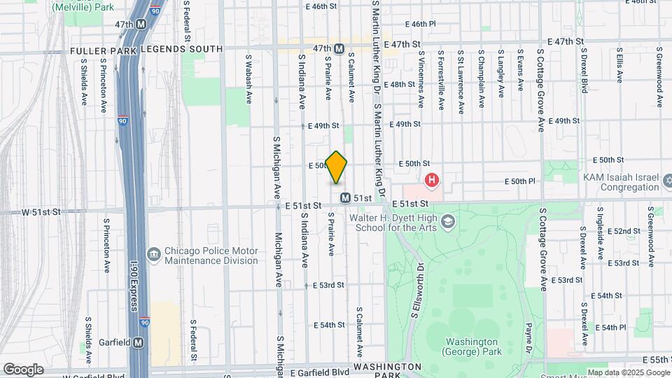 5037 S Prairie Ave Map and Location Details