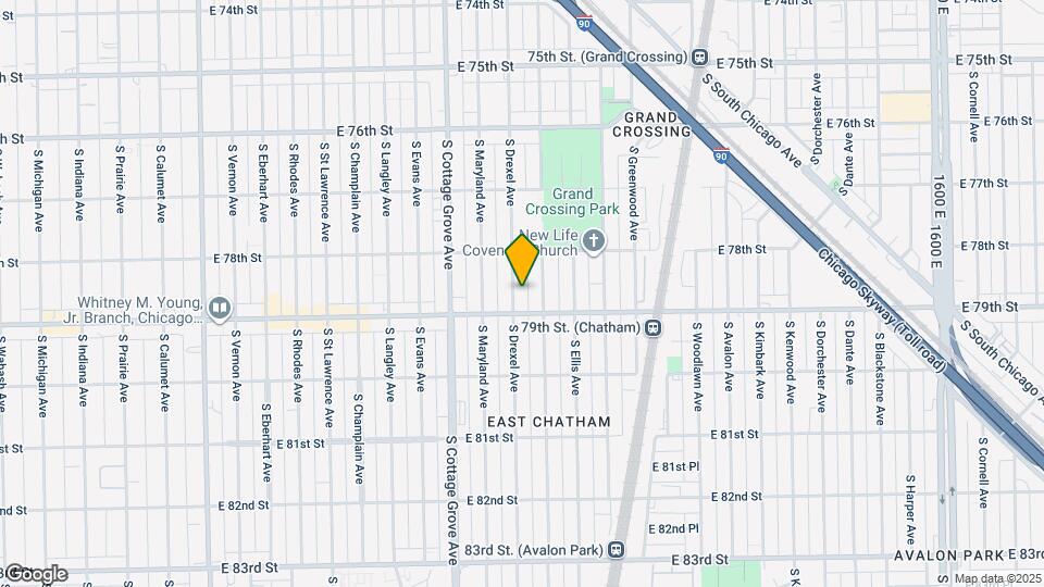 7841 S Drexel Ave Map and Location Details