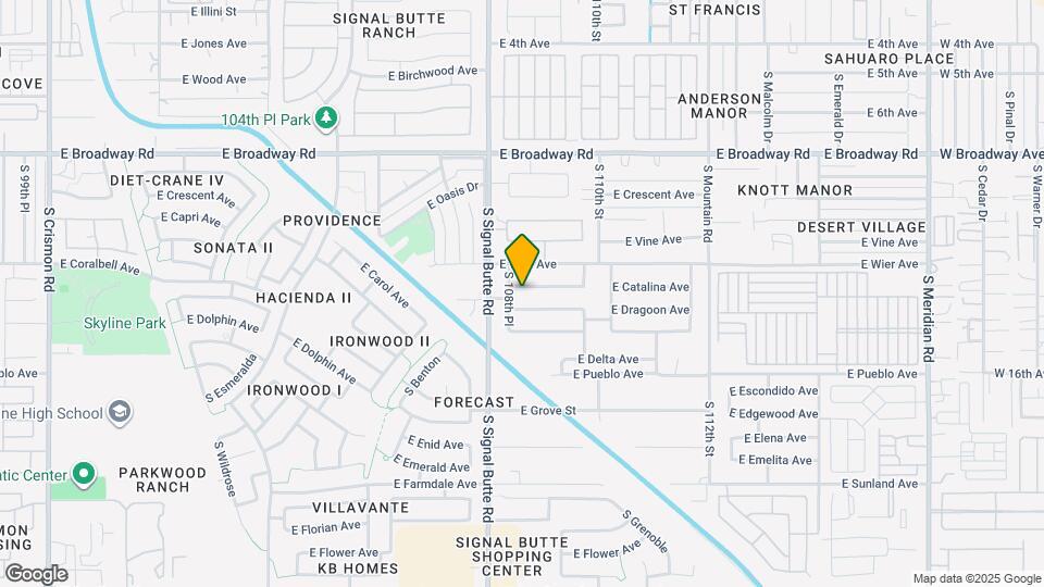 10843 E Catalina Ave Map and Location Details