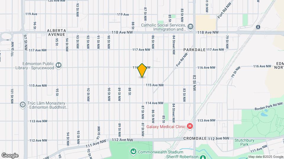 11510-11587 87 St NW Map and Location Details