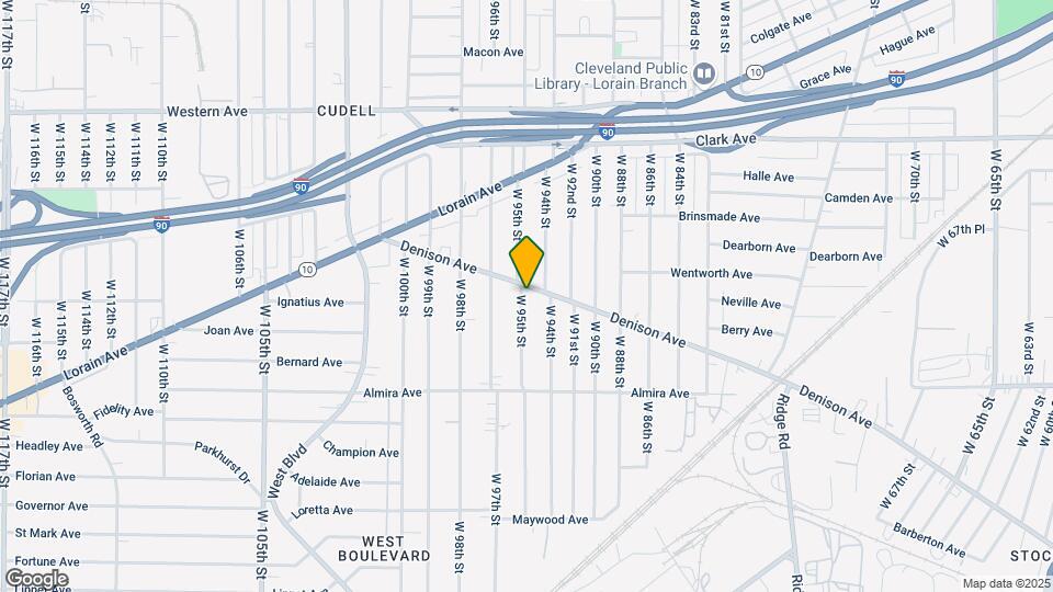 9423 Denison Ave Map and Location Details