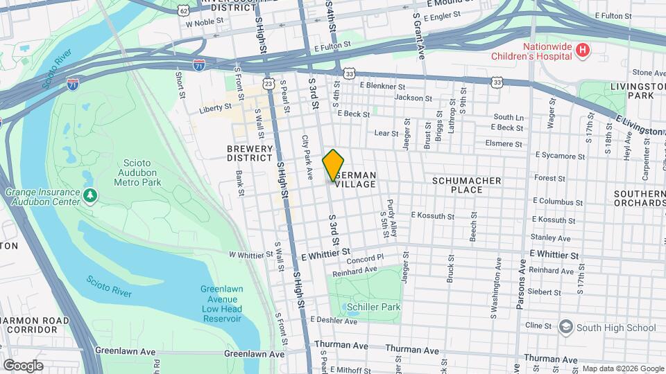 105 E Frankfort St Map and Location Details