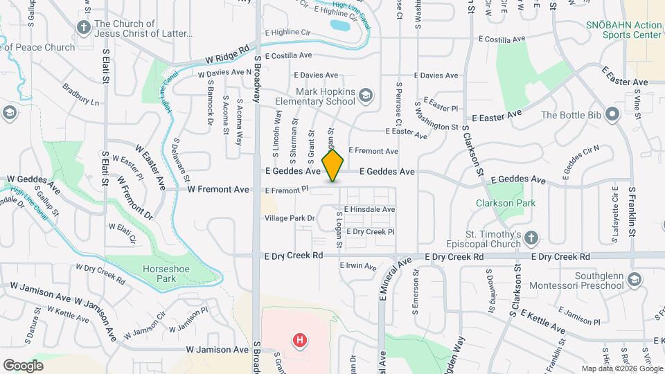 460 E Fremont Pl, Unit 208 Mapa y Detalles de la Ubicación