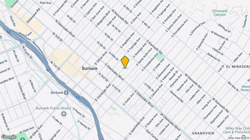 458 E Verdugo Ave Map and Location Details