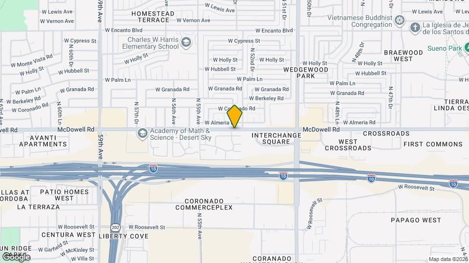 5244 W Lynwood St Map and Location Details