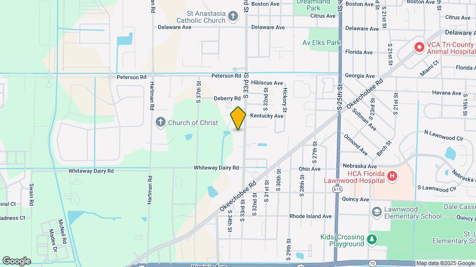 1203 S 33rd St Map and Location Details