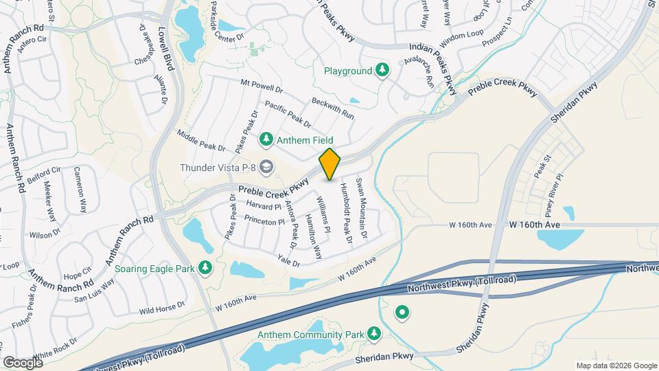 3186 Blue Mountain Dr Map and Location Details