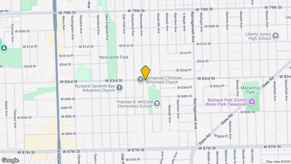 8301 Normandy Ave Map and Location Details