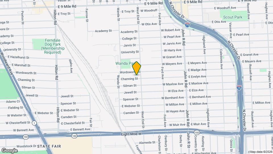 1785 Channing St, Unit 2 Map and Location Details